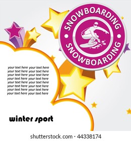 snowboarding poster