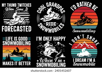 Camiseta Snowboard y Snowmobiling