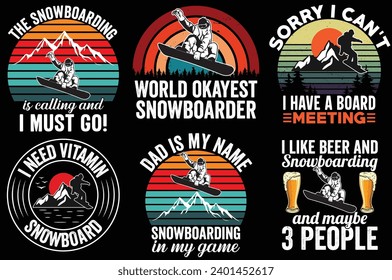 Snowboarding and Snowmobiling Bundle T-shirt