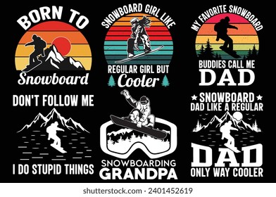 Snowboarding and Snowmobiling Bundle T-shirt