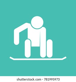 Snowboarding Sport Figure Symbol Vector Illustration Graphic