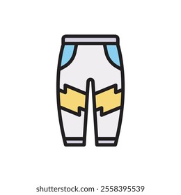 Snowboarding Thermal Underwear Icon Vector Illustration