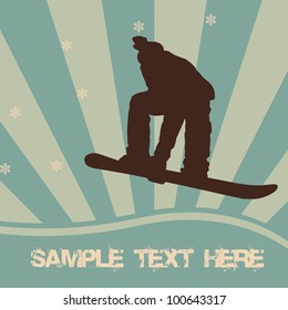 snowboarding vector