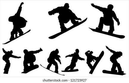 Snowboarding - vector