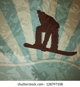 snowboarding vector