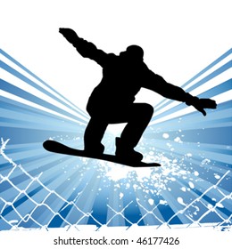 snowboarding vector