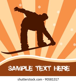 snowboarding vector