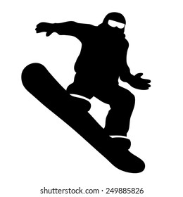 Snowborders. Man