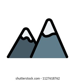 Snowcapped mountains or Hills
