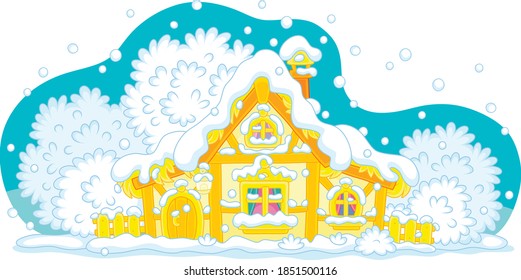 Log Cabin Christmas Clip Art Images Stock Photos Vectors Shutterstock