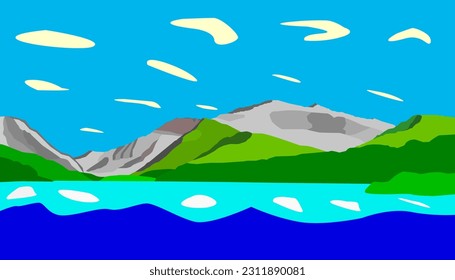 Snowdon con padarn de llyn en verano
