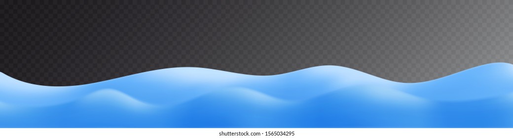 Snowdrifts on transparent background, panoramic image, vector illustration, EPS10