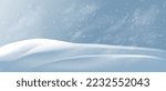 Snowdrifts and winter snowstorm vector background. Snow and wind vector illustration