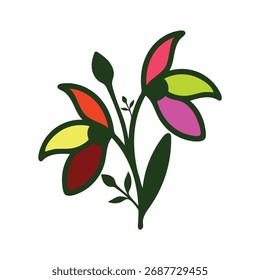 Snowdrop colour  on white background.011