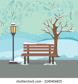 un banco de nieve, un frío paisaje invernal