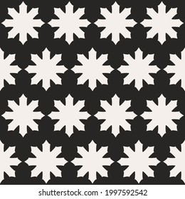 Ornamento nevado y fondo oscuro. Papel de fondo de pantalla de formas simples vectores.