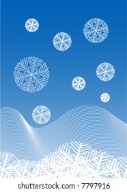 snowfall background vector