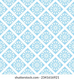 snowfall ceramic tile pattern. christmas background. vector illustration