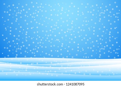 Snowfall and drifts. Vector illustration concept artwork, posters, flyers