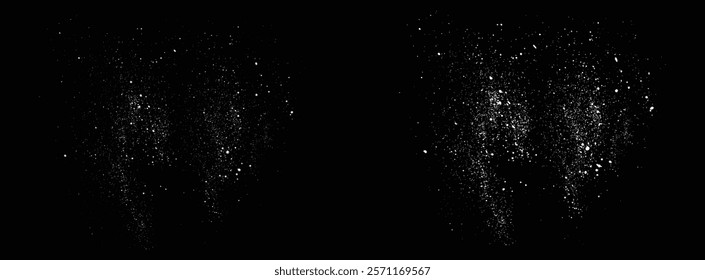 Snowfall falling snow flakes. Falling snow editable vector background