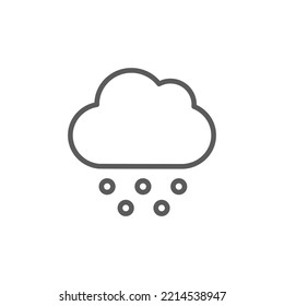 snowfall Icon, cloud with snow icon image. Winter city related vector