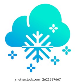 Schneefall-Icon-Element für Design