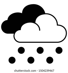Snowfall icon fill vector illustration 