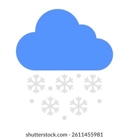 Snowfall icon in perfect design