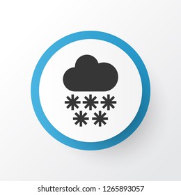 Snowfall icon symbol. Premium quality isolated winter element in trendy style.