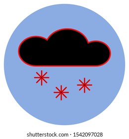 Snowfall icon from vector weather icon set