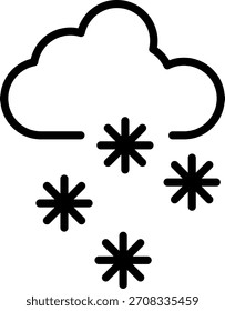 Icono de nevada para su proyecto