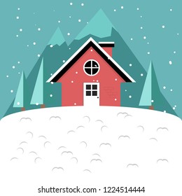 snowfall illustration design vector