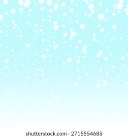 Snowfall Illustration on Blue Gradient Background Design