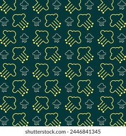 Snowfall interesting trendy multicolor repeating pattern vector illustration yellow design