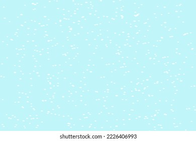 Snowfall on blue background, special for backgrounds