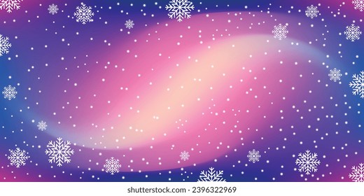 Snowfall overlay christmas gradient background