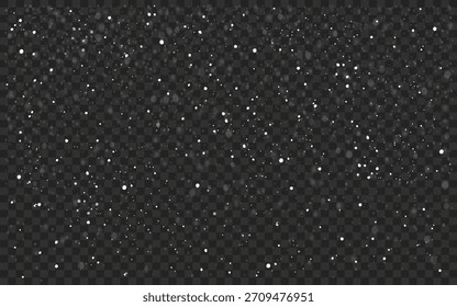 Superposición de la nevada en un fondo transparente