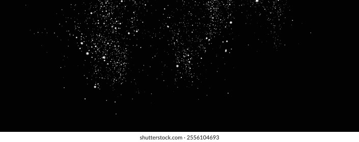 Snowfall snow flakes. Vector snowfall snowflakes background