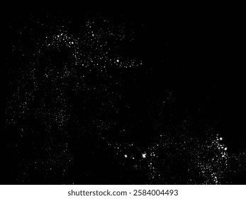 Snowfall snow flakes vector. Vector snowfall winter snowflakes ice background