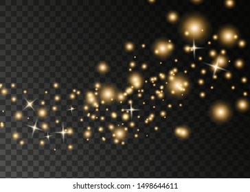 Snowfall, snowflakes in different shapes and forms. Snowflakes, snow background. Christmas snow for the new year.