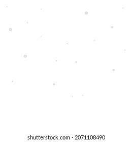 Snowfall. Snow-white snowflakes are falling from the sky. Vector illustration. Isolated white background. Winter ornament. Fluffy white balls. Idea for web design.