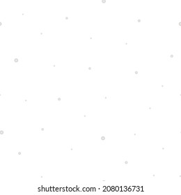allpaper, diseño web. Frágiles cristales de forma bizarra. Nevada. Desde el cielo caen copos de nieve blancos. Patrón vectorial sin cable. Bolas blancas esponjosas. Un ornamento que se repite infinitamente. 