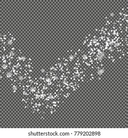 Snowfall,  snowy weather vector.