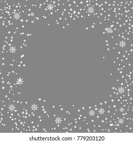 Snowfall,  snowy weather vector.