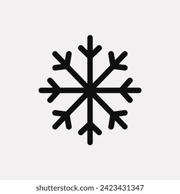 Snowfall symphony snowflake icon - Simple Vector Illustration