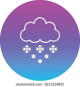 Snowfall vector icon. Can be used for printing, mobile and web applications.