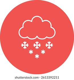 Snowfall vector icon. Can be used for printing, mobile and web applications.