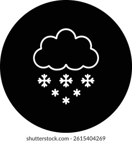 Snowfall vector icon. Can be used for printing, mobile and web applications.