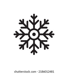 Snowfall Vector Outline Icon. EPS 10 File Park and Nature Symbol