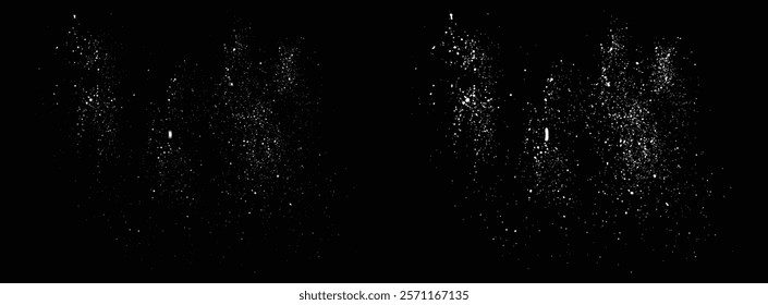 Snowfall winter snow flakes. Falling snowflakes vector snowfall illustration background